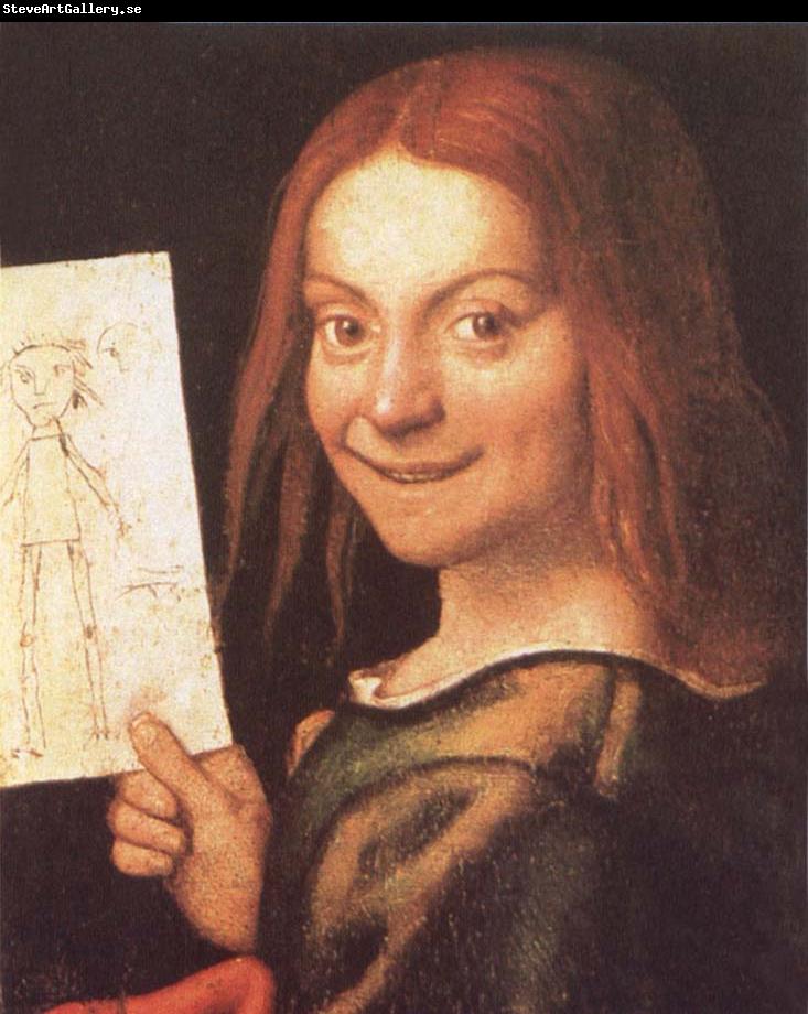 CAROTO, Giovanni Francesco Red-Headed Youth Holding a Drawing